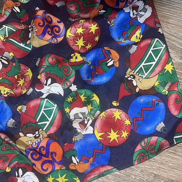 Vintage Silk Looney Tunes Mania 1994 Character Boxer Shorts Size Large (L) - Picture 2 of 6